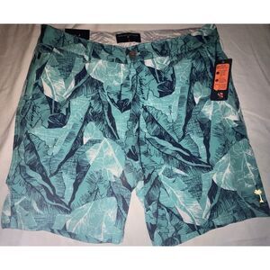 Margaritaville Men's Turquoise Hawaiian Shorts-‎ Size 32